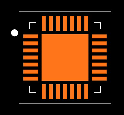MTCH6102T-I/MV Footprint