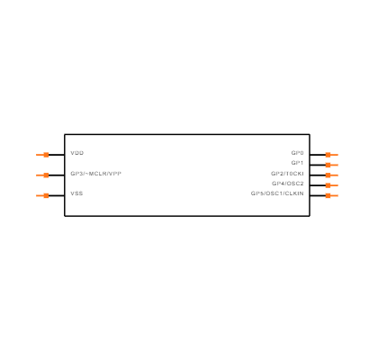 PIC12C508-04I/SM Symbol