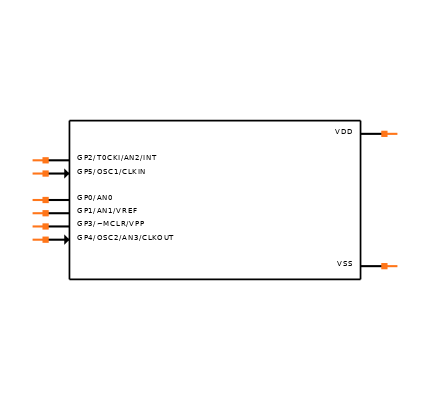 PIC12C671-10I/P Symbol