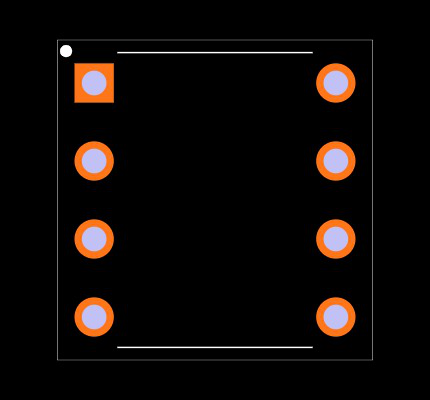 PIC12F508-I/P Footprint