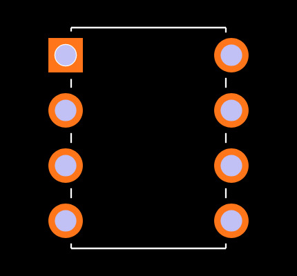 PIC12F519-E/P Footprint