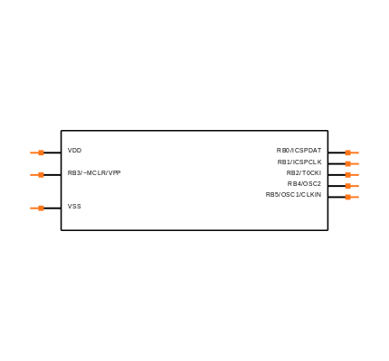 PIC12F519-E/P Symbol