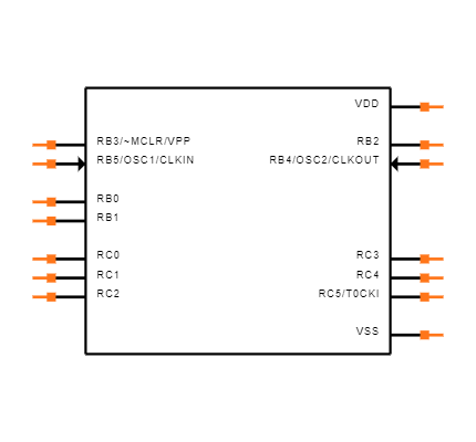 PIC16C505-04/SL Symbol