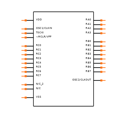 PIC16C55A-40/SS Symbol