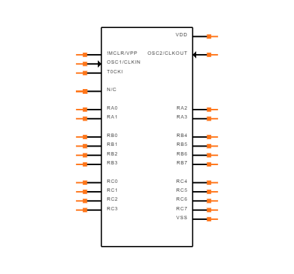 PIC16C57C-04/SP Symbol
