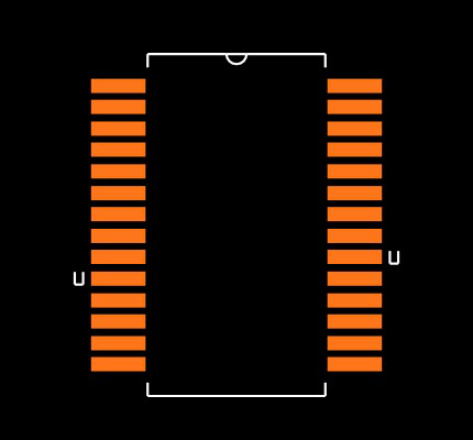 PIC16C62B-04I/SS Footprint