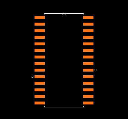 PIC16C63A-20/SS Footprint