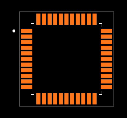 PIC16C65A-04/P Footprint