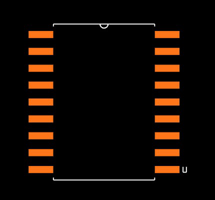 PIC16C711-20I/SS Footprint