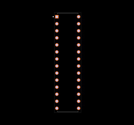 PIC16C73A-10/SP Footprint