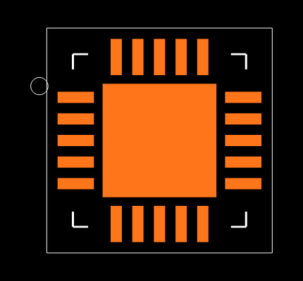 PIC16F1459-E/ML Footprint