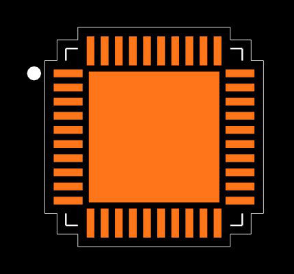 PIC16F1717-E/MV Footprint