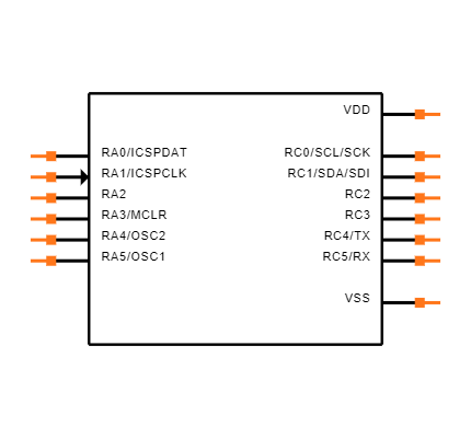 PIC16F1823-I/SL Symbol