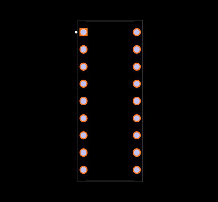PIC16F1827-I/P Footprint