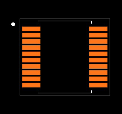 PIC16F18445-I/SS Footprint