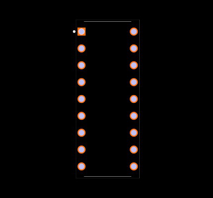 PIC16F54-E/P Footprint
