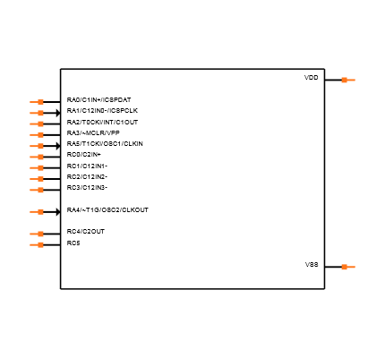 PIC16F610-I/SL Symbol