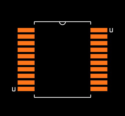 PIC16F677-E/SS Footprint