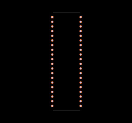 PIC16F727-I/P Footprint