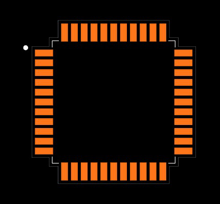 PIC16F727-I/PT Footprint