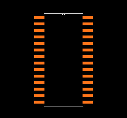PIC16F873A-E/SS Footprint