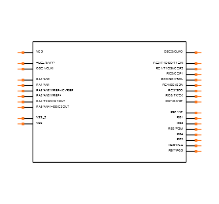 PIC16F873A-E/SS Symbol