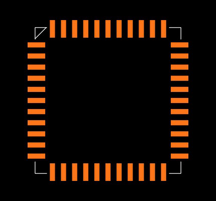 PIC16F877-20/L Footprint