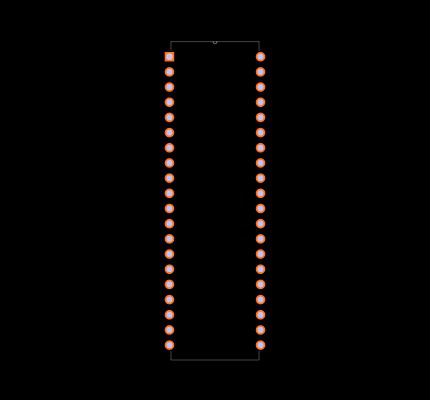 PIC16F884-E/P Footprint