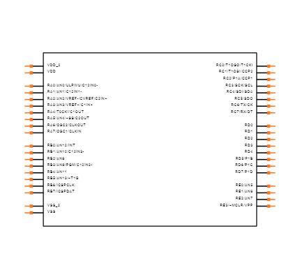 PIC16F884-E/P Symbol