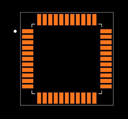 PIC16F884-I/P Footprint