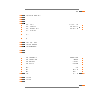 PIC16F887-I/ML Symbol