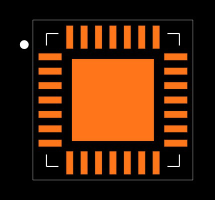 PIC16F916-E/ML Footprint