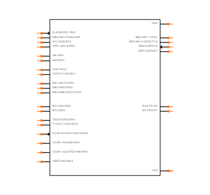 PIC16LF723-I/SS Symbol