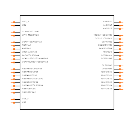 PIC16LF727-E/P Symbol