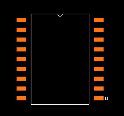 PIC16LF84A-04/SO Footprint