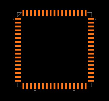 PIC17C756A-33E/L Footprint