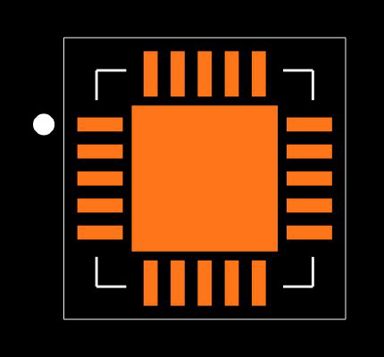 PIC18F14K22-I/ML Footprint