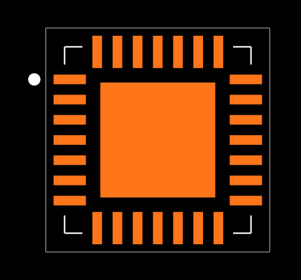 PIC18F2580-I/ML Footprint