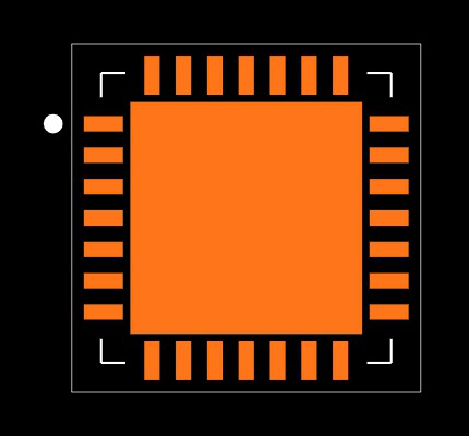 PIC18F25J10-I/ML Footprint