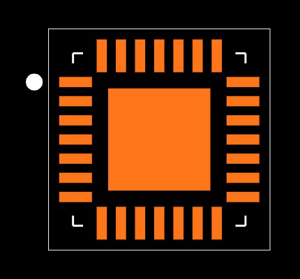 PIC18F26J50-I/ML Footprint