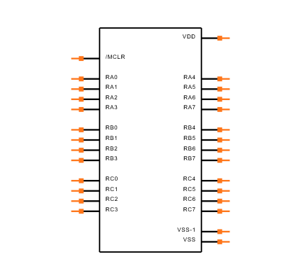 PIC18F26K42-I/SS Symbol