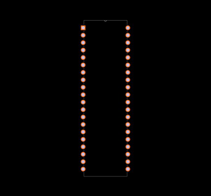 PIC18F4585-E/P Footprint