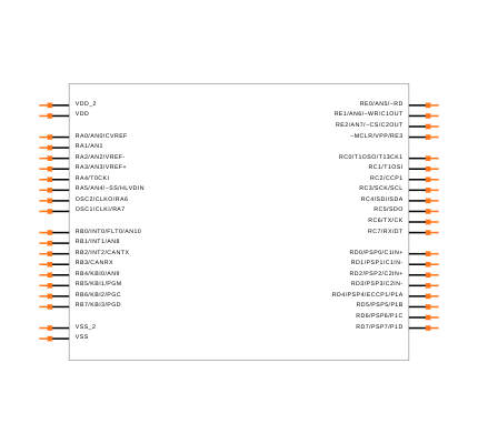 PIC18F4585-E/P Symbol