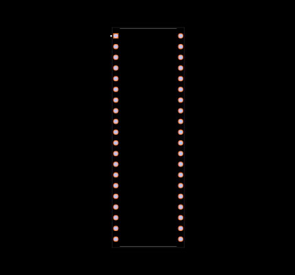 PIC18F45K22T-I/PT Footprint