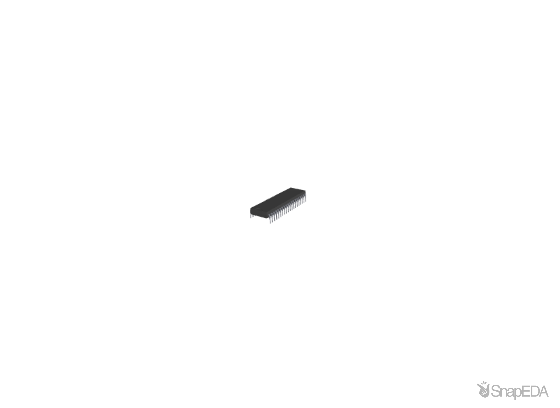 PIC18F4610-I/P 3D Model