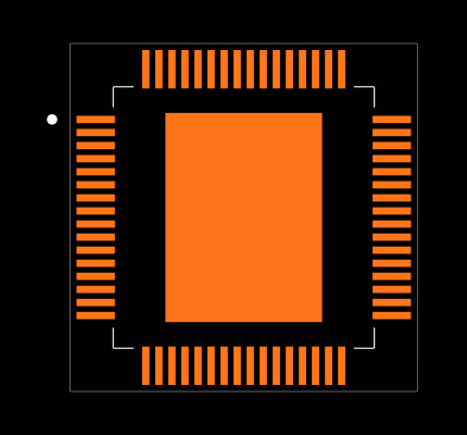 PIC18F65K80-I/PT Footprint