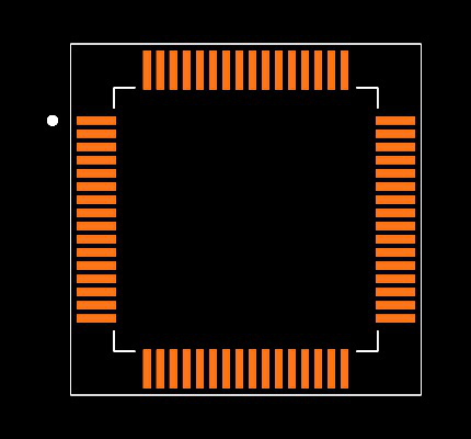 PIC18F6628-I/PT Footprint
