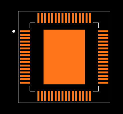 PIC18F67J94-I/PT Footprint