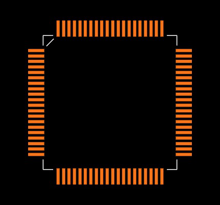 PIC18F8720-E/PT Footprint