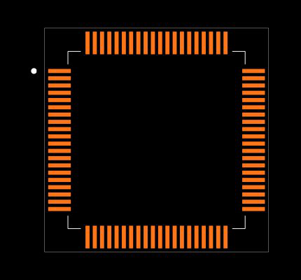 PIC18F87J11T-I/PT Footprint